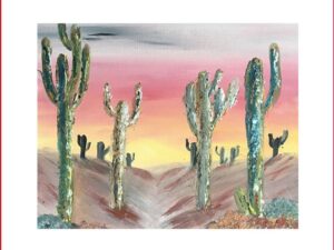 Abstract art of cactus