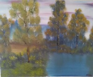 Painting number thirty one in a frame