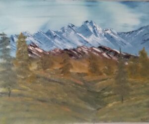 Painting number thirty six in a frame