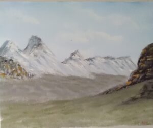 Painting number thirty nine in a frame