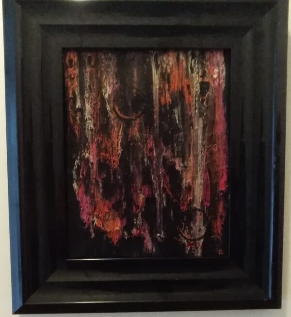 Pink Metallic painting in a frame